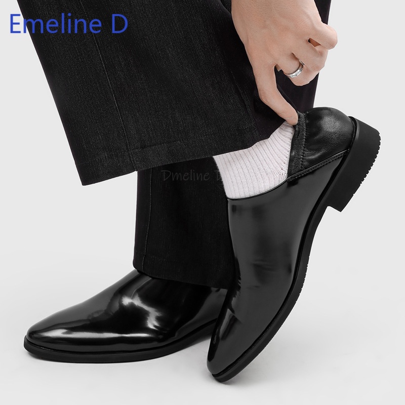 Men'S Urban Formal Wear - Mocassins pour homme en cuir verni