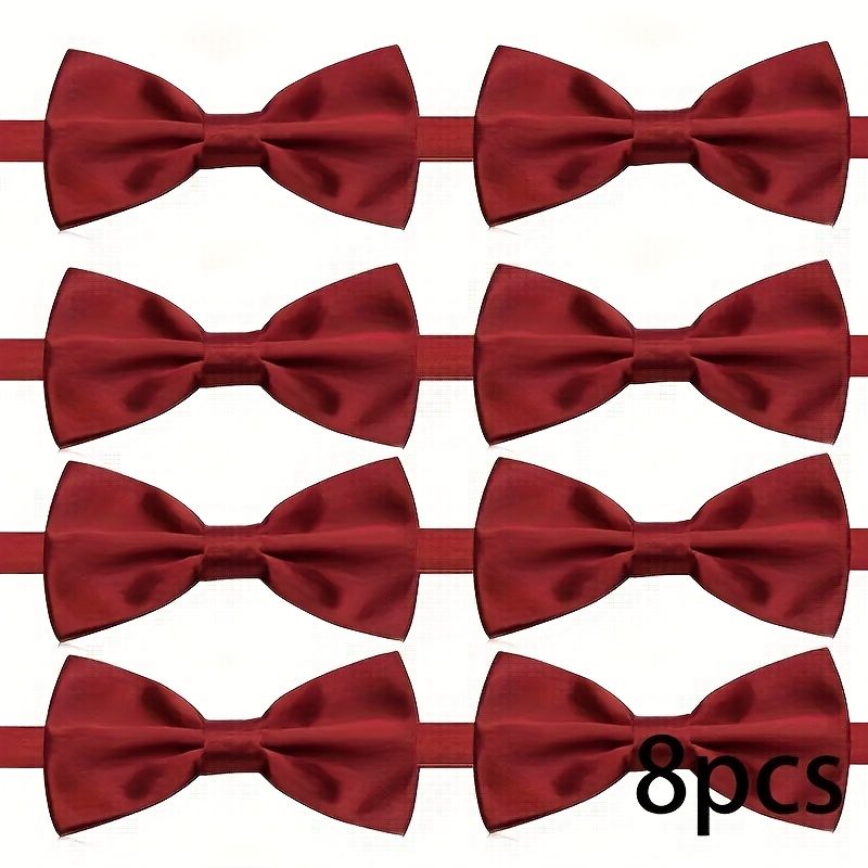 Men'S Formal Wear Bow Ties - Lot de 8/12 Nœuds Papillon Pré-Noués