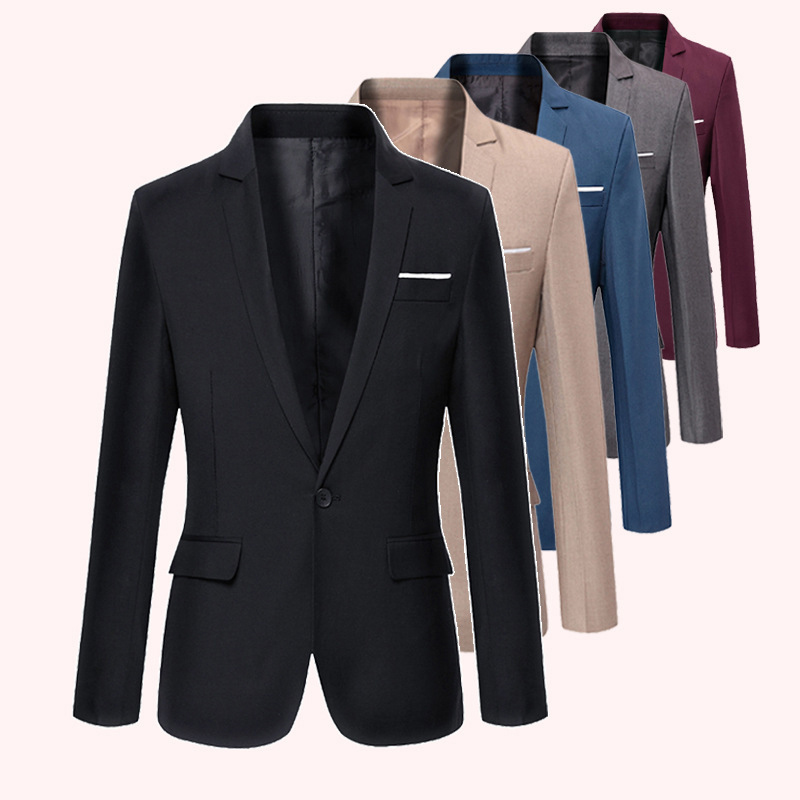 Men'S Formal Wear For Marriage - Blazers Imbibés pour Homme, Manteau Solide,