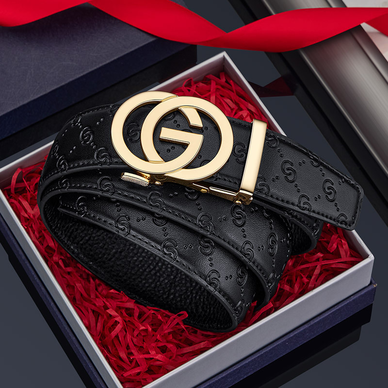 Formal Belt Leather Thin - Nouveau mince 34mm hommes d'affaires ceinture