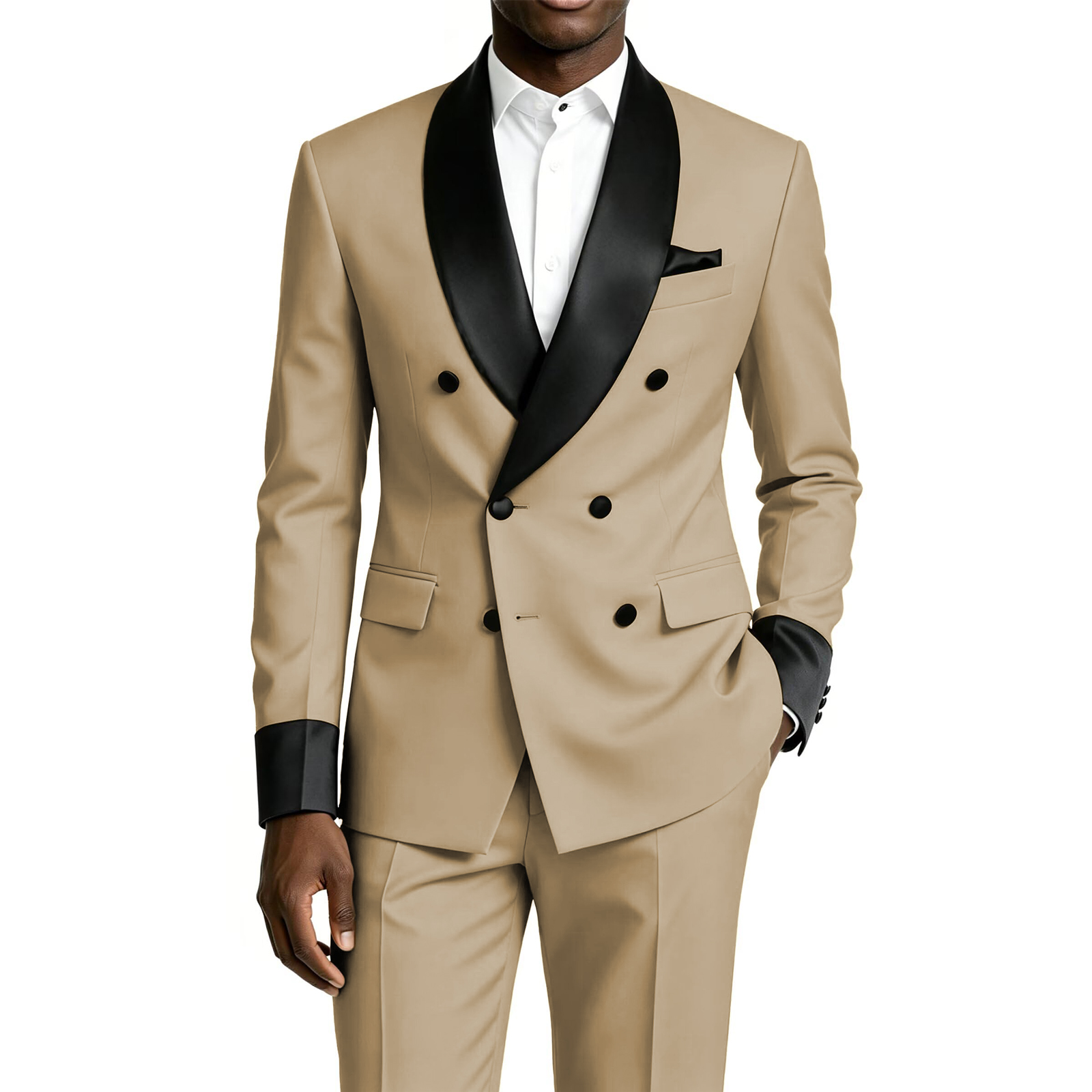 Men Formal Wear For Dinner - Costume de smoking 2 pièces pour