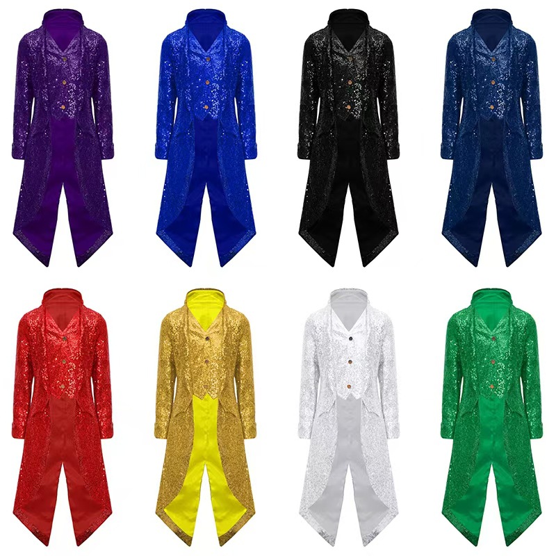 Men'S Medieval Formal Wear - Manteau Punk rétro médiéval pour hommes,