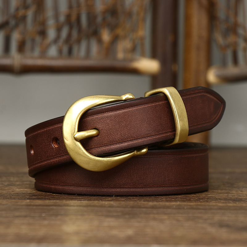 Formal Belt Leather Thin - 85-120 cm femmes pur véritable peau