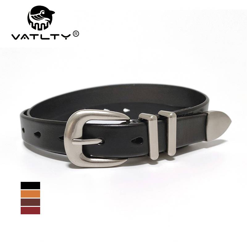 Formal Belt Leather Thin - VATLTY 2.3cm Ceinture En Cuir pour