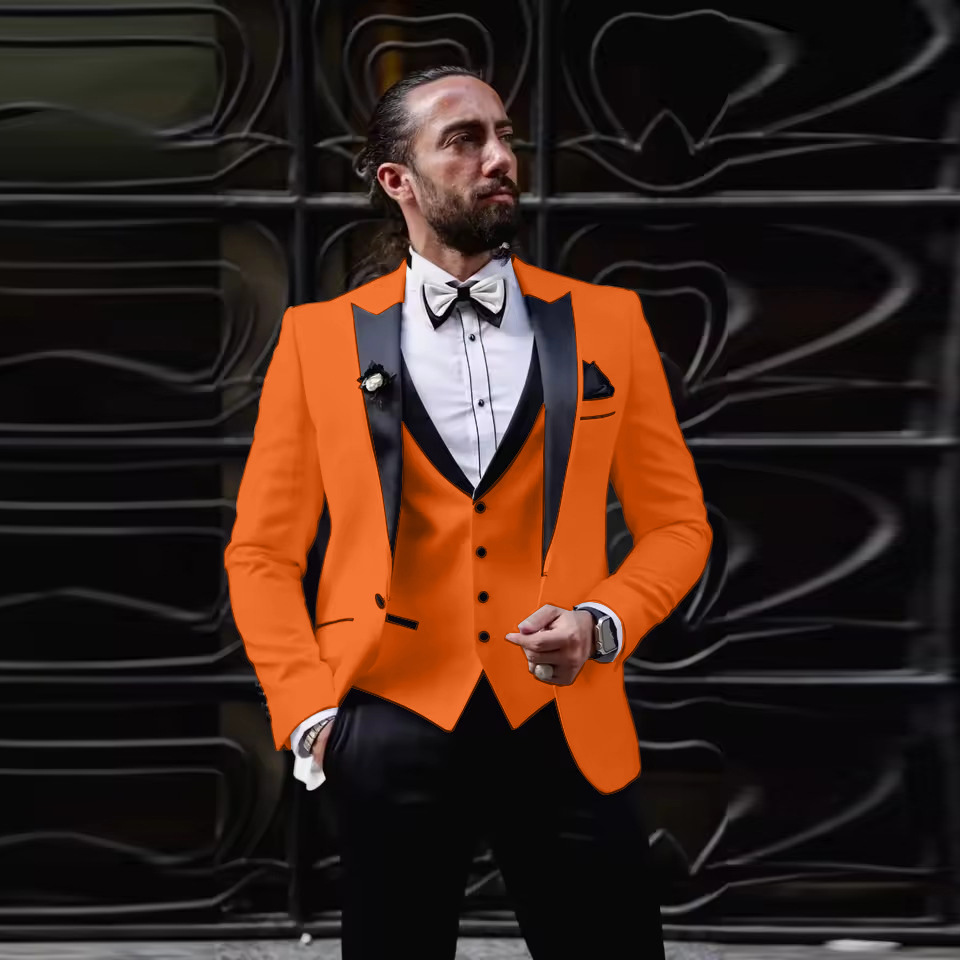 Men Formal Wear For Dinner - Costume de smoking 3 pièces pour