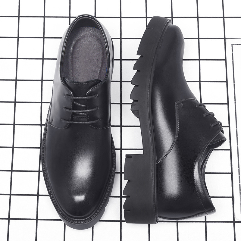 Men'S Formal Office Wear Shoes - Chaussures habillées en cuir noir pour