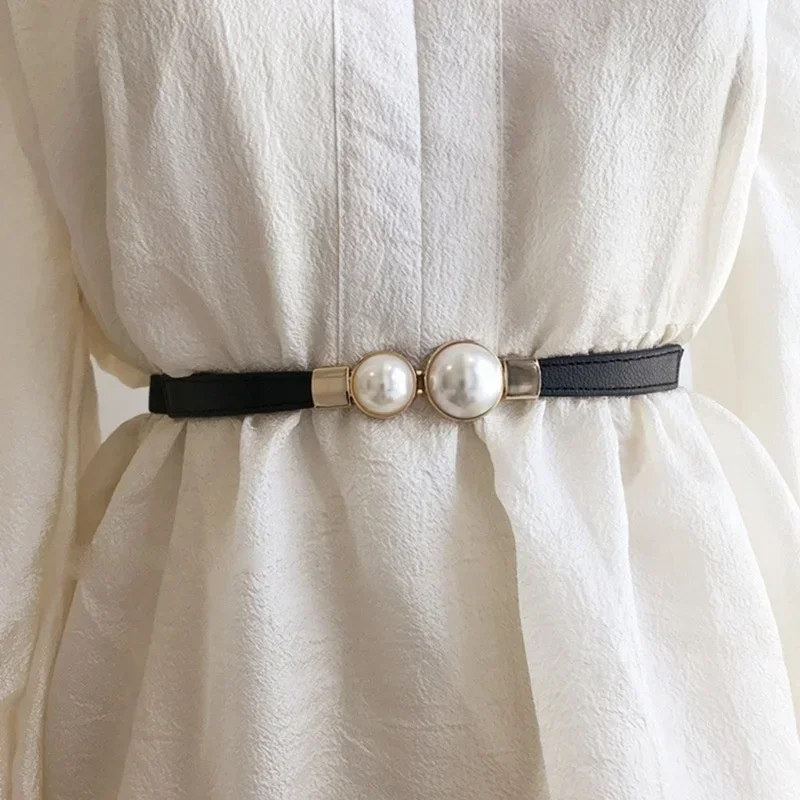 Formal Belt Leather Thin - Ceinture en cuir pour femmes, créative,