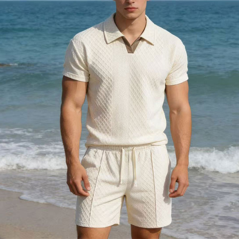 Slim Fit Suit Set - Ensemble décontracté homme été 2026 –