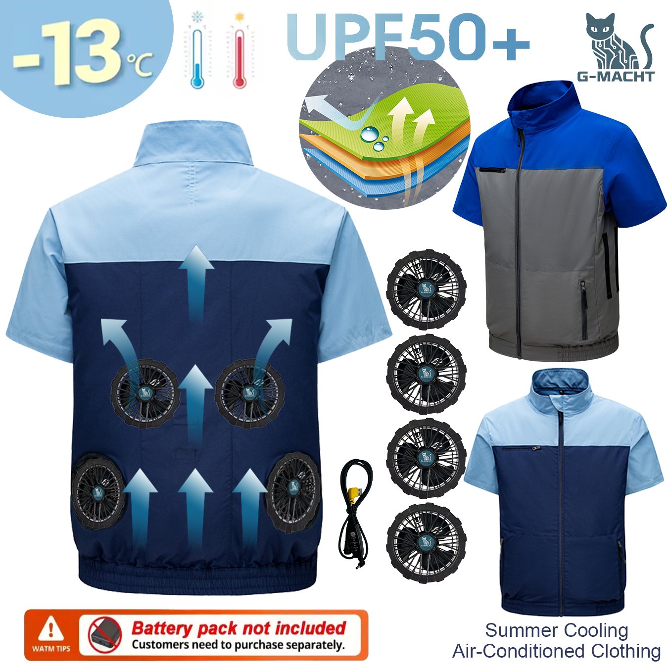 G-MACHT Chemise d'été anti-cha - Men Formal Wear Clothes avis et prix