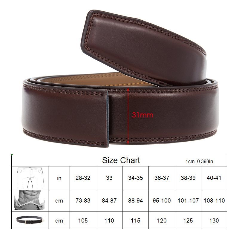 VATLTY Ceinture officielle en  - Formal Belt Leather Thin avis et prix