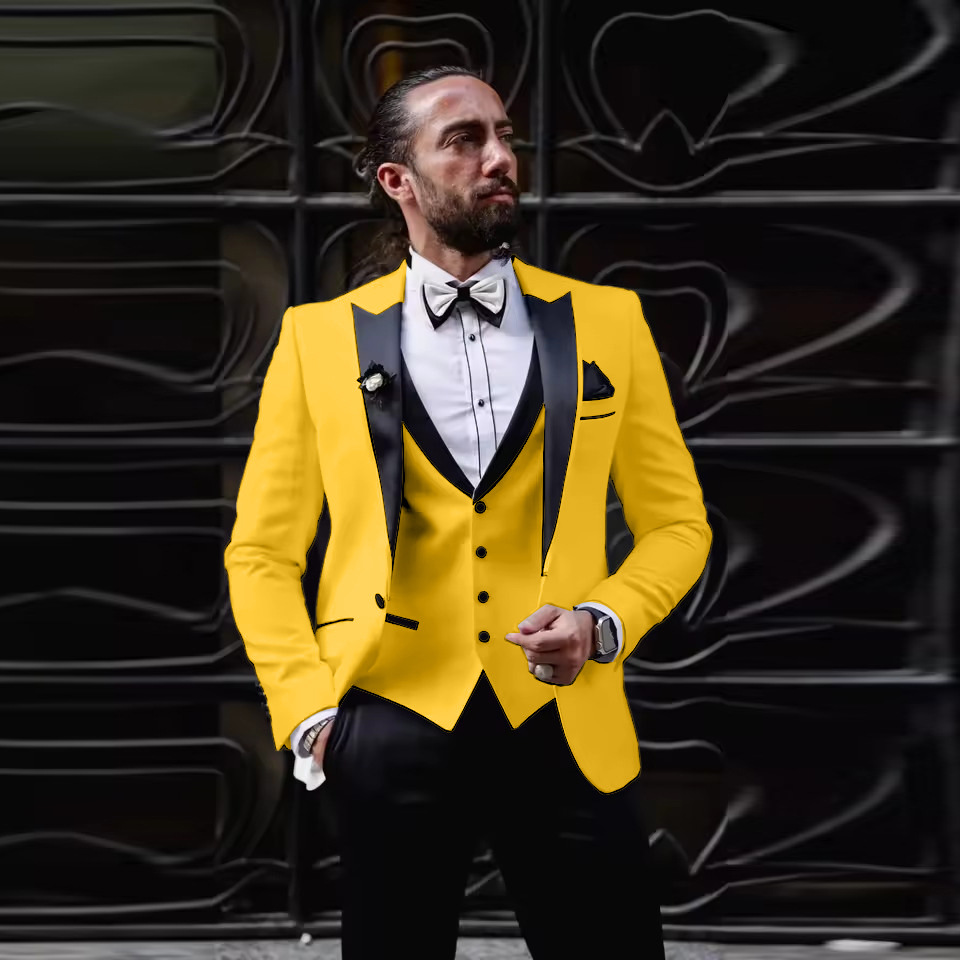Costume de smoking 3 pièces po - Men Formal Wear For Dinner avis et prix