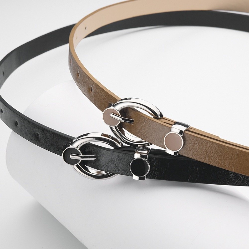 Ceinture fine à boucle en alli - Formal Belt Leather Thin avis et prix
