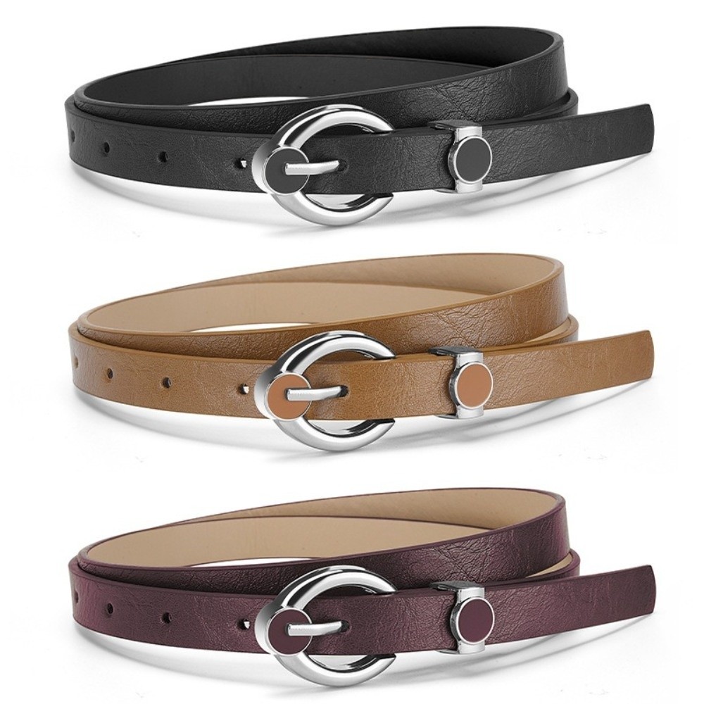 Ceinture fine à boucle en alli - Formal Belt Leather Thin avis et prix